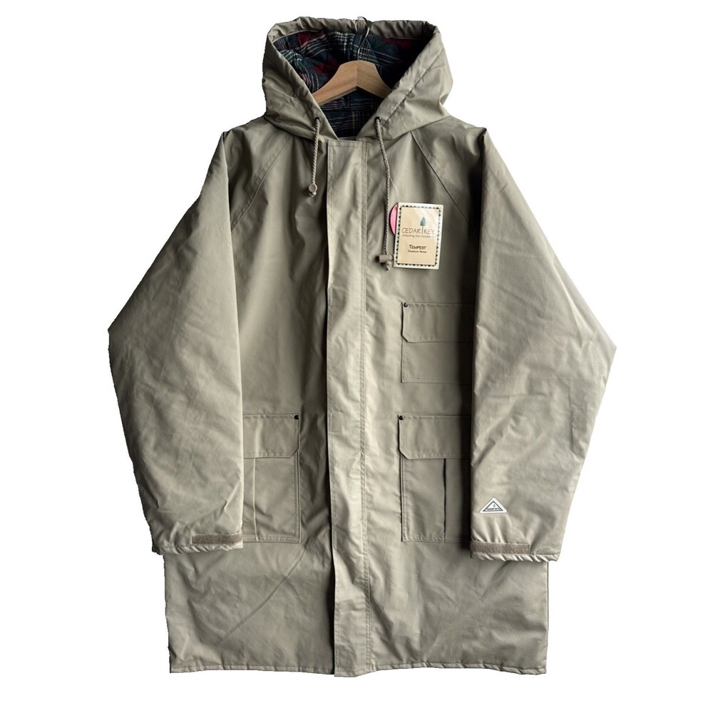 NWT Vintage Cedar Key Tempest Stadium Parka Coat 100% Waterproof Men's Large